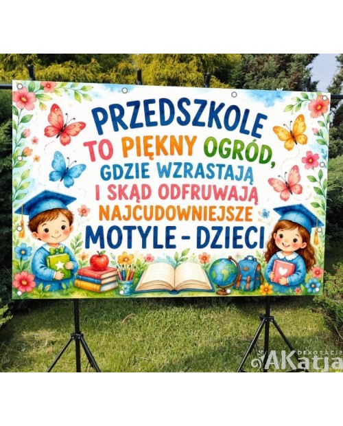 Przedszkole to piękny ogród- Baner do przedszkola