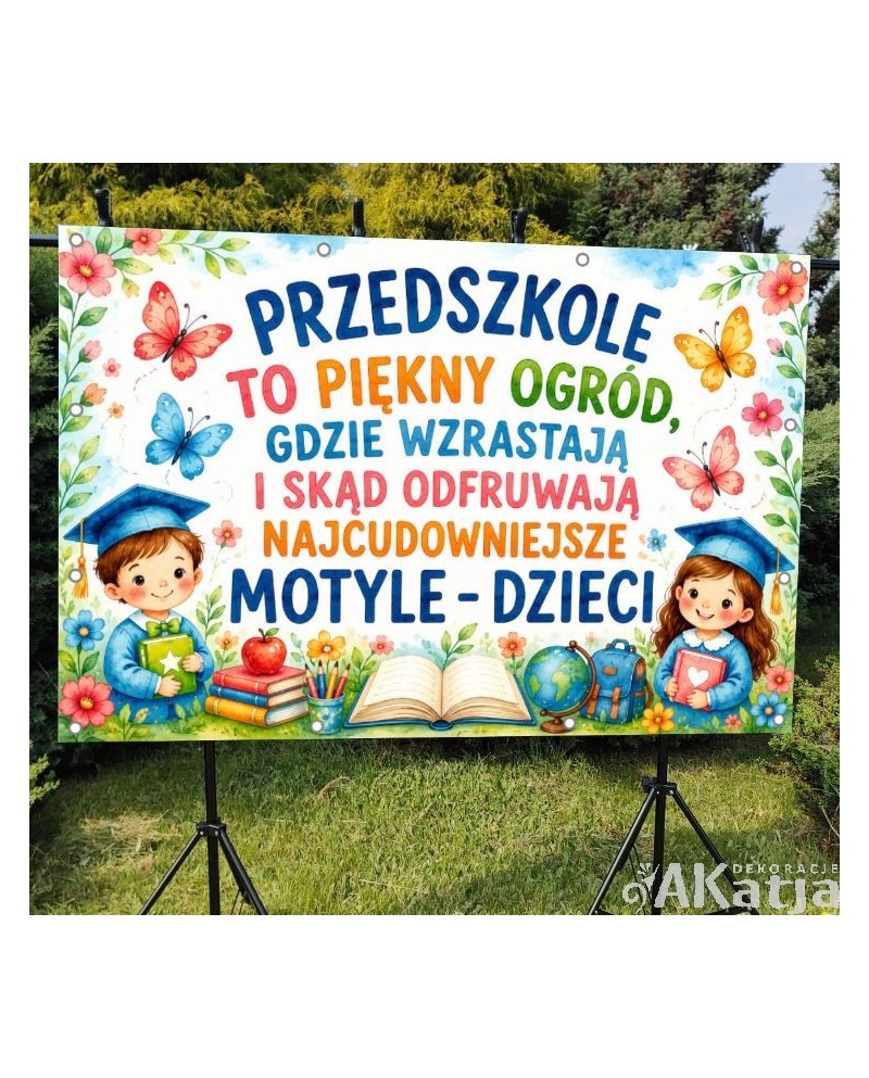 Przedszkole to piękny ogród- Baner do przedszkola