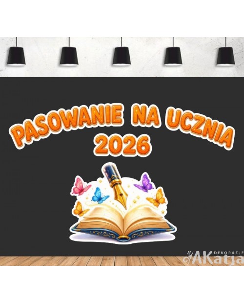 Pasowanie na ucznia: zestaw dekoracji do gazetek szkolnych