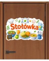 Naklejka na drzwi sali lekcyjnej- Stołówka