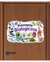 Naklejka na drzwi sali lekcyjnej- Pracownia biologiczna