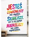 Jesteś odważniejszy niż myślisz...- naklejka na ścianę