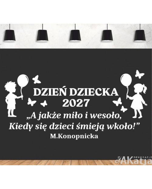 Dzień Dziecka: A jakże miło i wesoło... - wycinanka z kartonu
