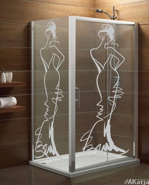 Naklejka mrożone szkło: Kobieta