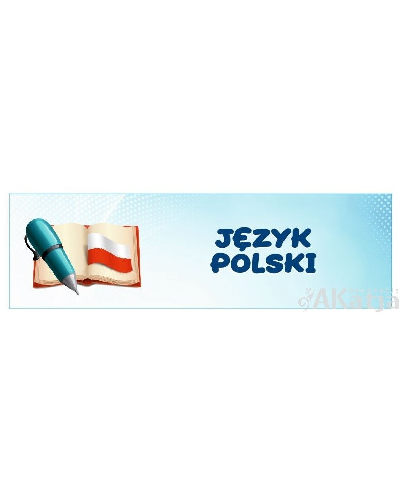 Naklejka na Drzwi  Język Polski