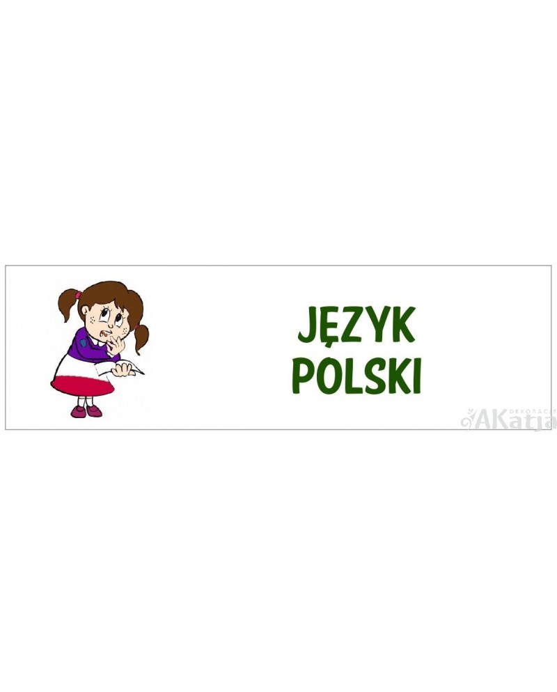 Tabliczka Szkolna na Drzwi Język Polski