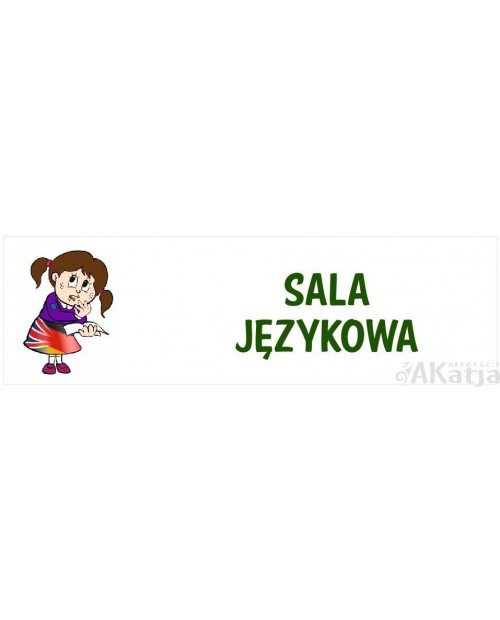 Tabliczka Szkolna na Drzwi Sala Językowa