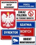 Oznaczenia pomieszczeń – służba zdrowia