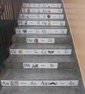 alfabet na schody