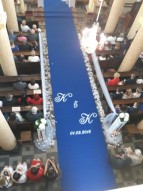 inicjały na dywan w kościele